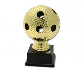 F1344 Soška florbalový míček zlatý