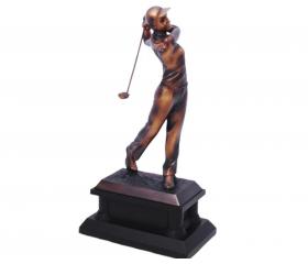 Ft186 Soška golfistka bronzová
