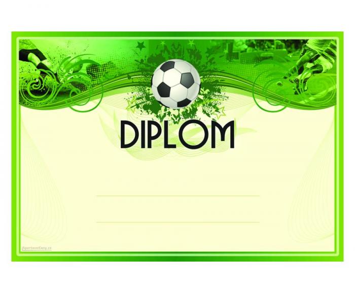 DF02h Diplom fotbal - Kliknutím zobrazíte detail obrázku.