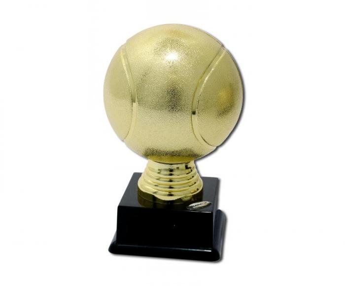 F1029 Soška tenisový míček zlatý - Kliknutím zobrazíte detail obrázku.
