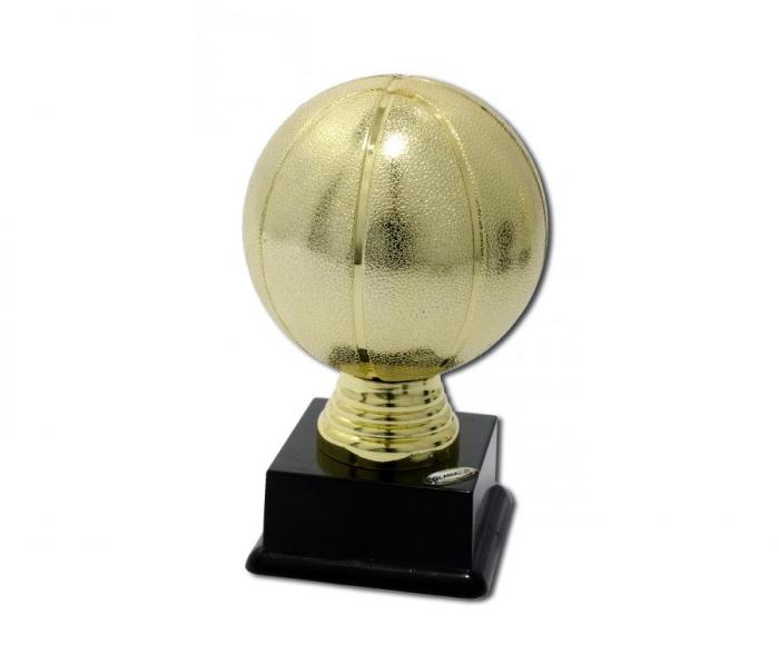 F1069 Soška basketbalový míč zlatý - Kliknutím zobrazíte detail obrázku.
