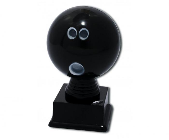 F1334 Soška bowlingová koule černo-bílá - Kliknutím zobrazíte detail obrázku.